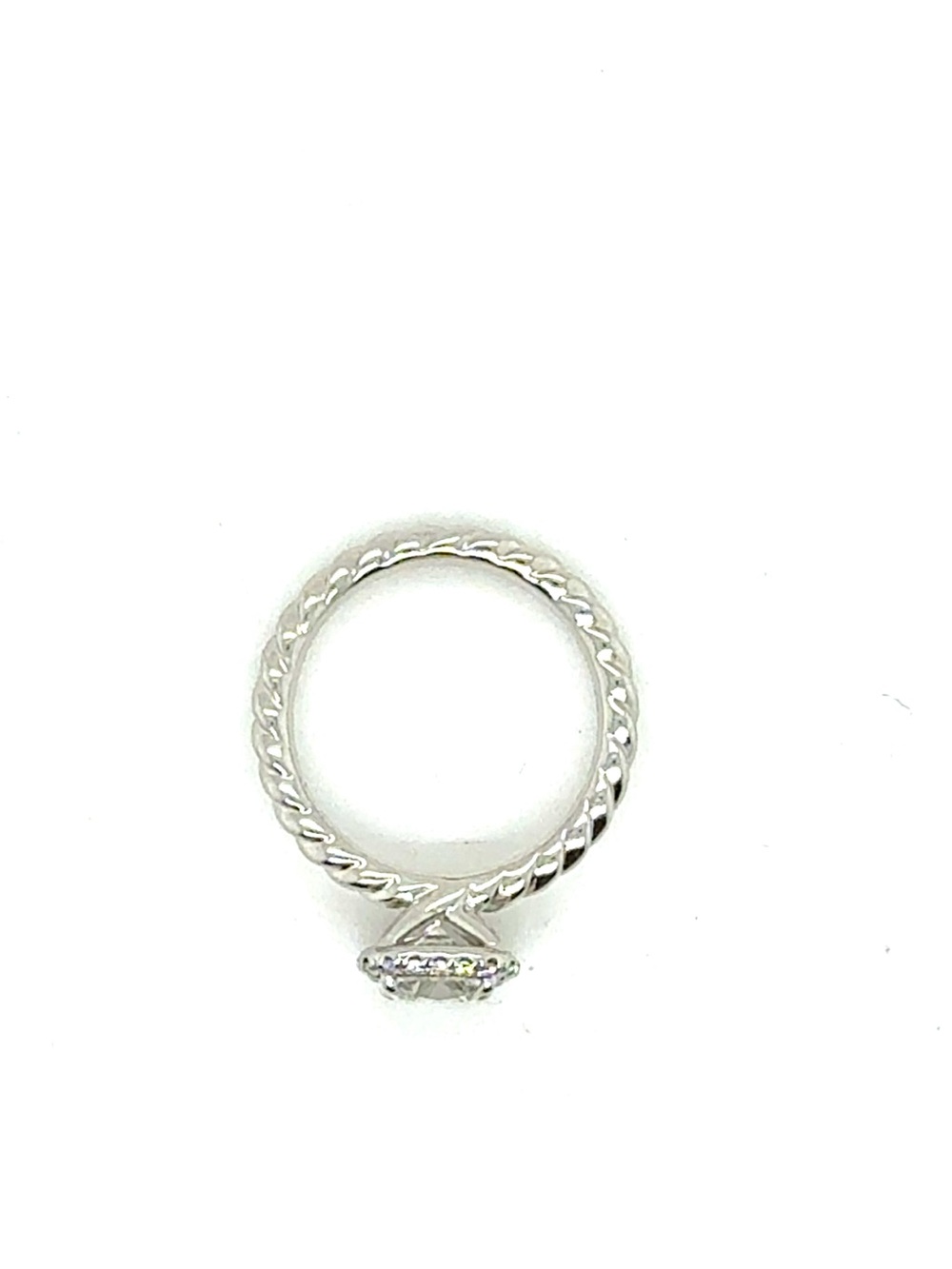 David Yurman Cable Petite Halo engagement ring. - Picture 11 of 13